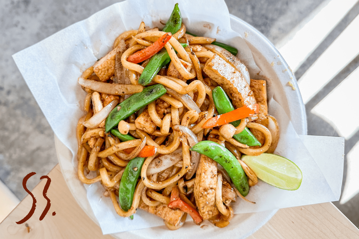 Needle's Chow udon with chicken