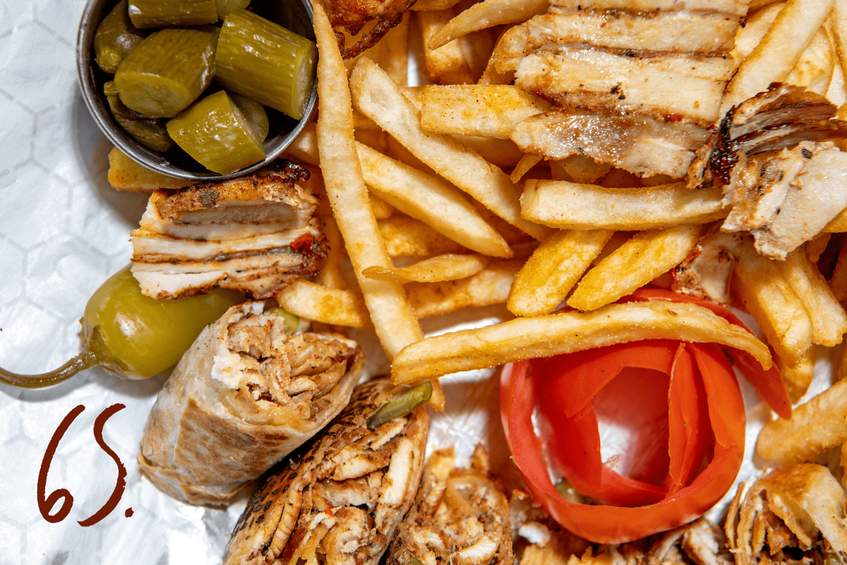 #65: Chicken shawarma plate 