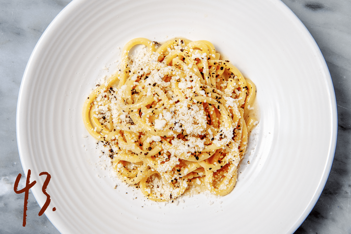 #43: A plate of cacio e pepe 