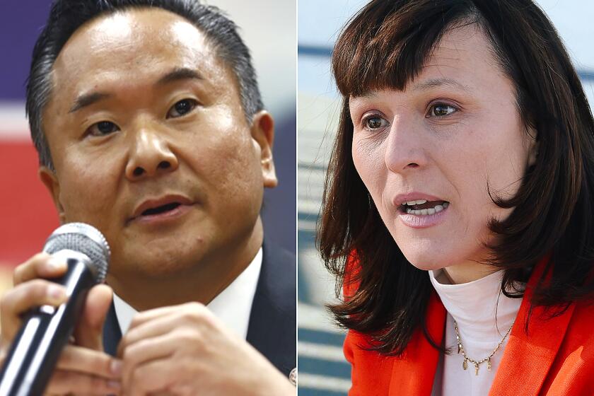 John Lee, a Republican who worked for the last councilman to hold the seat, campaigned on his long history in the district and billed himself as a fiscal conservative who would be a " different voice " on a City Council dominated by Democrats. Serena Oberstein, who is running for the Los Angeles City Council seat in the western San Fernando Valley.