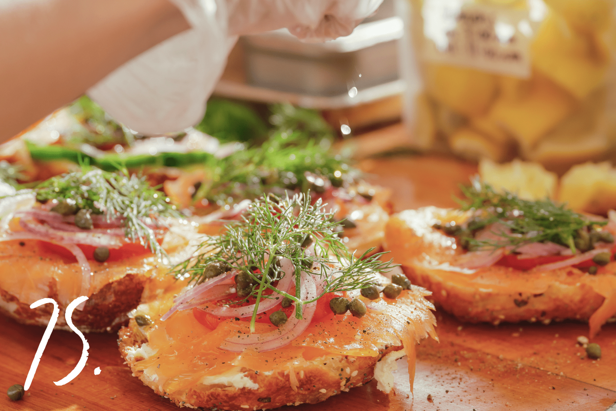 #75: The hand-sliced smoked salmon bagel