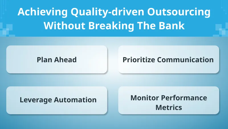 Achieving Quality driven Outsourcing Without Breaking The Bank 1