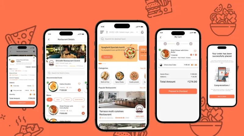 Online Food & Beverage Delivering Apps