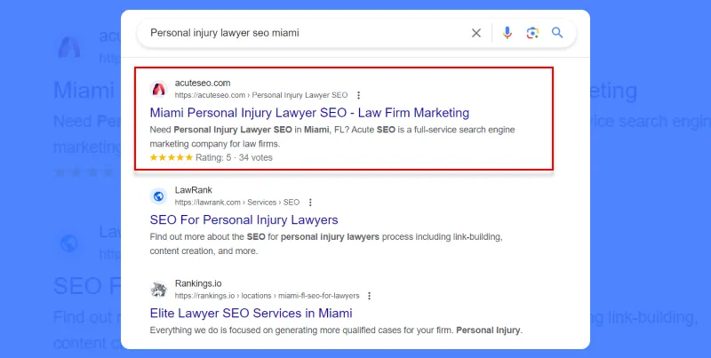 Personal injury lawyer seo miami