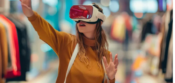 Shoppers experience with VR