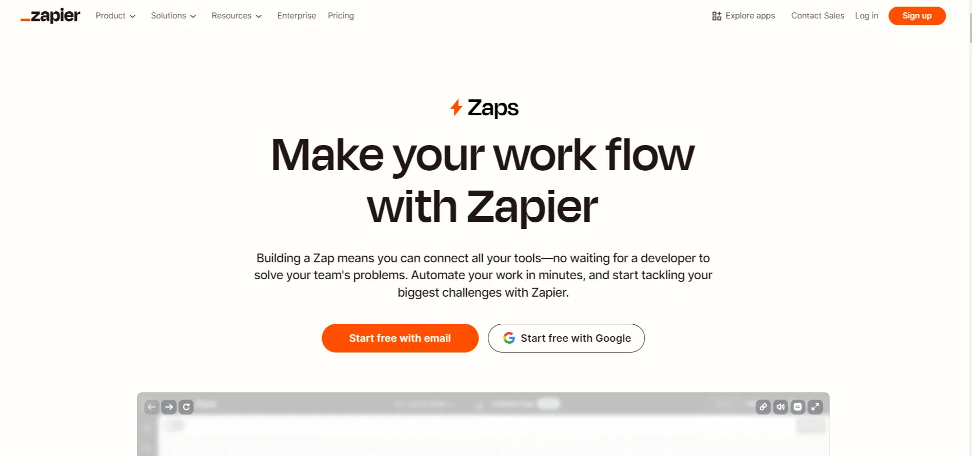 Zapier workflow